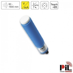 CẢM BIẾN SIÊU ÂM ĐO MỨC P44-160-M30-UI2N-CM12 (1600mm, 2 x NPN, NO/NC, 0-10V, 4-20mA)