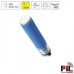 CẢM BIẾN SIÊU ÂM ĐO MỨC P44-200-M30-UI2P-CM12 (2000mm, 2 x PNP, NO/NC, 0-10V, 4-20mA)