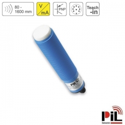 CẢM BIẾN SIÊU ÂM ĐO MỨC P44-160-M30-UI2P-CM12 (1600mm, 2 x PNP, NO/NC, 0-10V, 4-20mA)