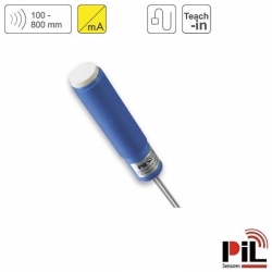 CẢM BIẾN SIÊU ÂM ĐO MỨC P43-80-M18-PBT-I-2m (800mm, 4-20mA)