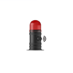 ĐÈN BÁO ĐỘNG CÓ CÒI MÀU ĐỎ MESAN MS 313.1.24VAC/DC (SÁNG ĐA NĂNG, 70MM)