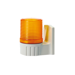 ĐÈN TÍN HIỆU CẢNH BÁO MÀU HỔ PHÁCH QLIGHT S80AL-24-A (SÁNG LIÊN TỤC, NHẤP NHÁY 24V DC)