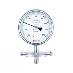 ĐỒNG HỒ ÁP SUẤT MÀNG 0 ĐẾN 400 MMWC MASS 100-SDS-S-02-NA-T-0/400 MMWC-=-CD4