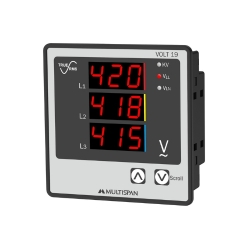 ĐỒNG HỒ ĐO ĐIỆN ÁP 3 PHA MULTISPAN VOLT-19